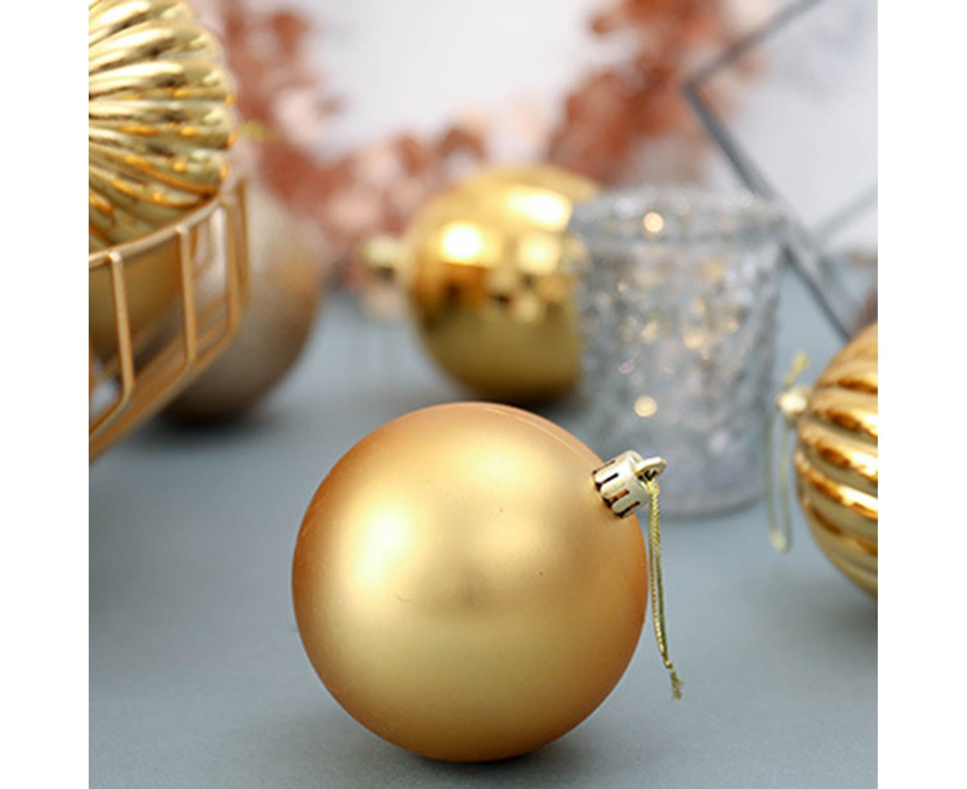 34Pcs Shatterproof Ball for Home-Golden — image 4