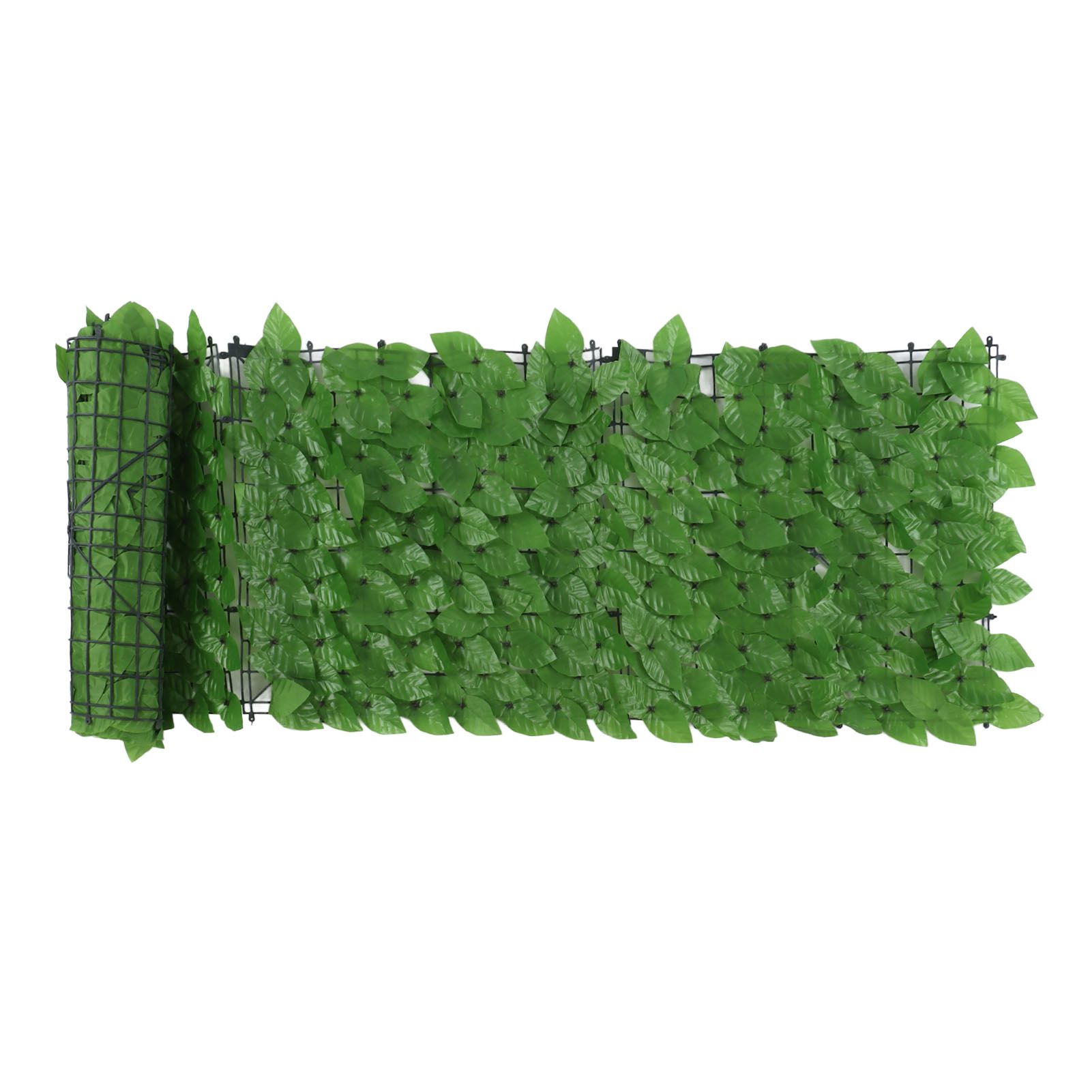 Faux Leaf Hedge Simulation Prevent Leaves Falling Off Decorative Artificial Fence Screen for Balcony Courtyard Emerald Green Epipremnum Aureum Leaf 0.5 × 3 — image 2
