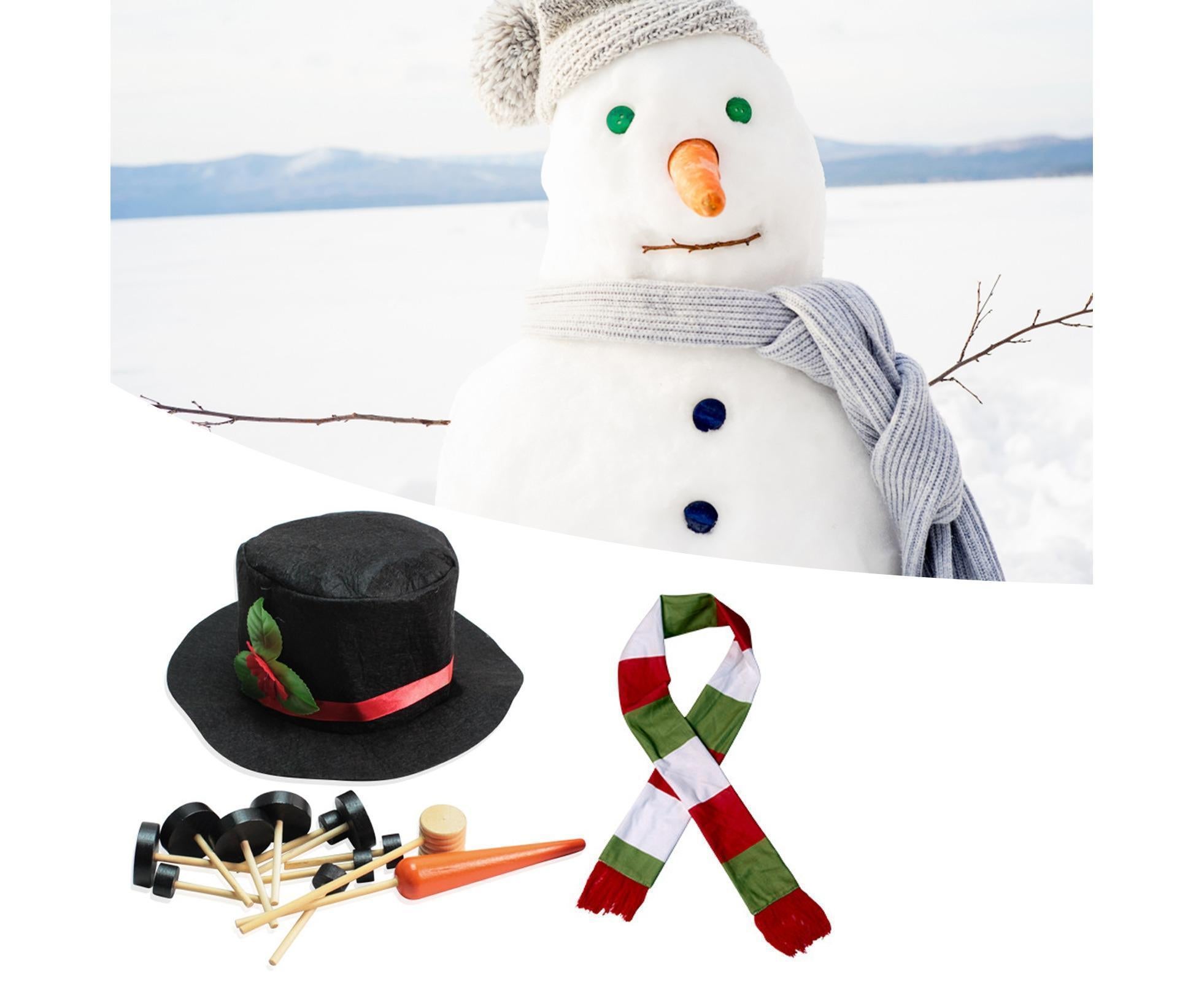 1 Set Snowman Decoration DIY Building Set for Home — image 3