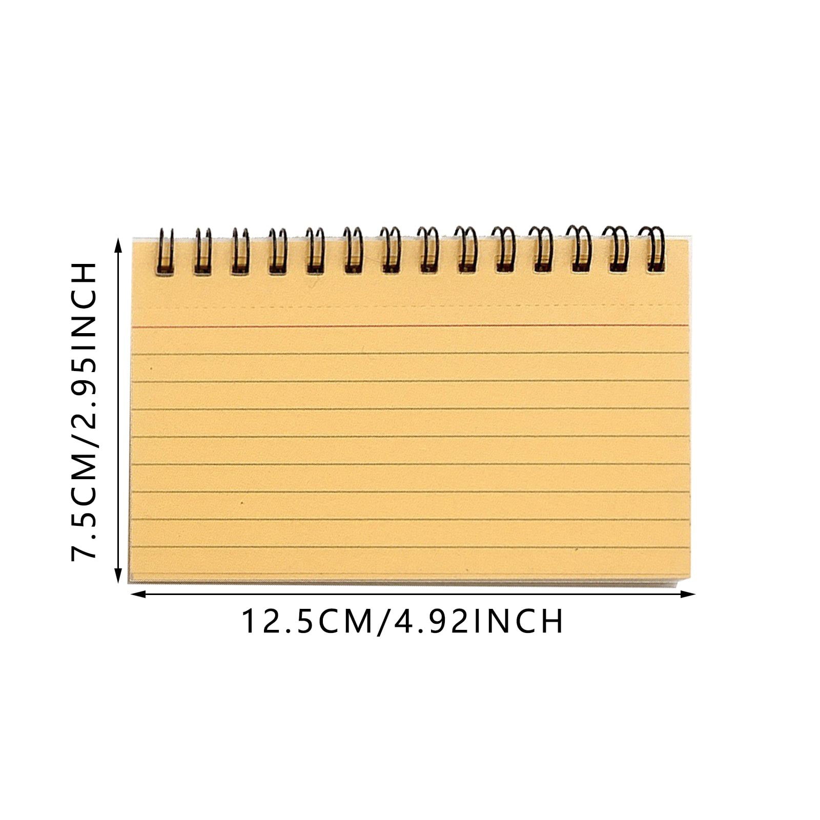 50 Pieces Multicolor Index Cards 3x5 Inches Ruled Index Cards Sprial Note Taking Paper in Multiple Colors for Schǒ-ǒl Learning Memory Recipe Memo Scratch Pad — image 3