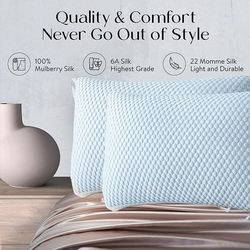 2pcs Breathable Pillow Set for Summer Comfort Soft for Home Use Sleeping Support — image 4