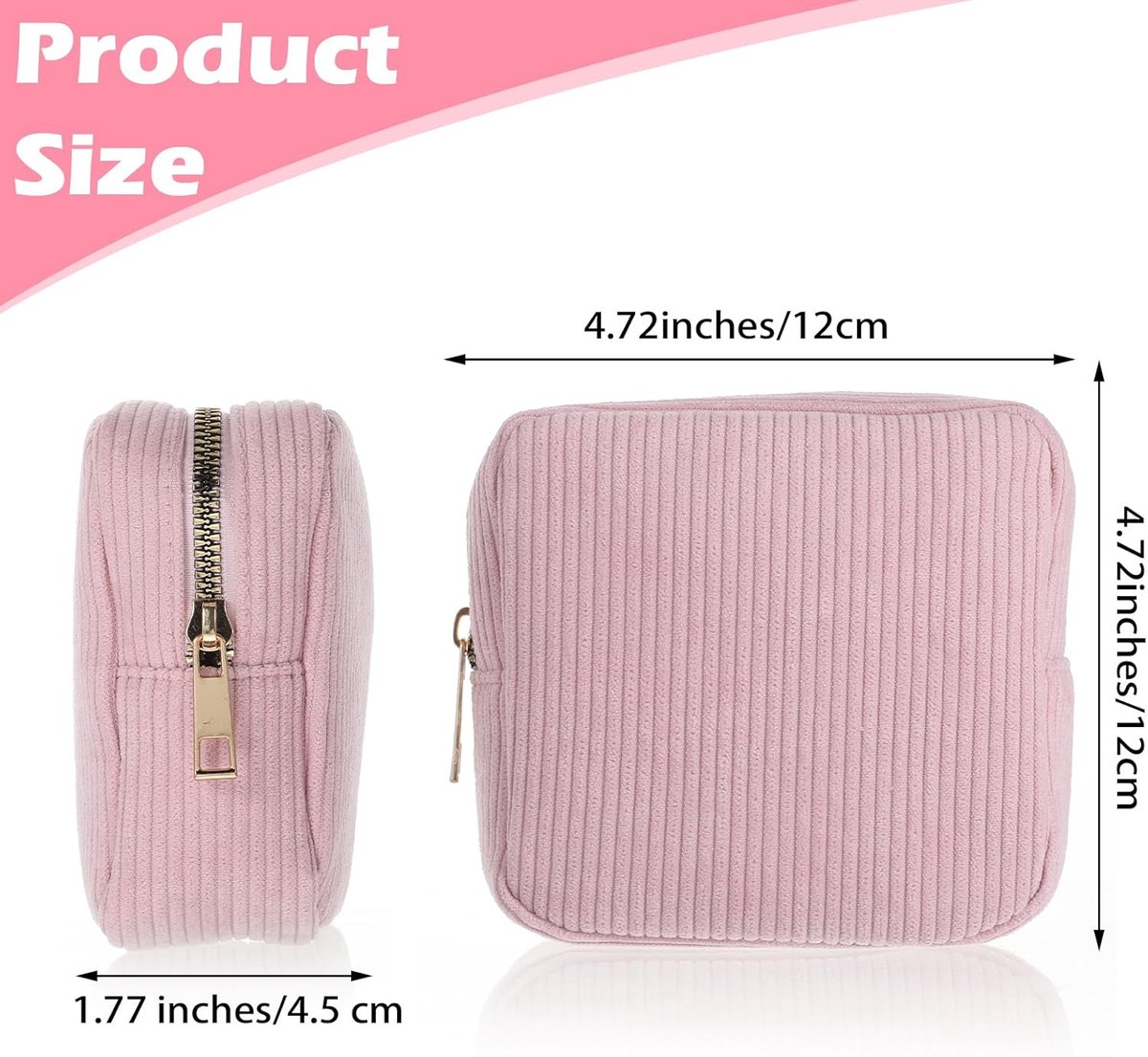Toiletry Bag - Sanitary Pad Makeup Bag - Sanitary Pad Pouches - Menstrual Bags - Menstrual Pouches - Waterproof Zipper - Tampon Pouches - Napkin Pouches — image 2