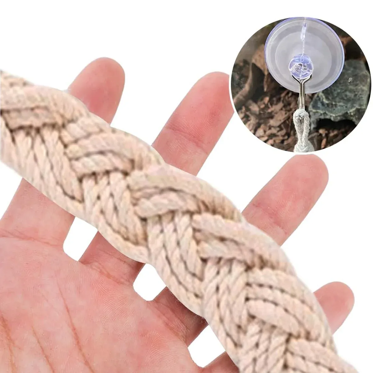 1PC Pet Climbing Gear Suspension Bridge Rope Swing for Reptiles Hermit Crabs — image 4