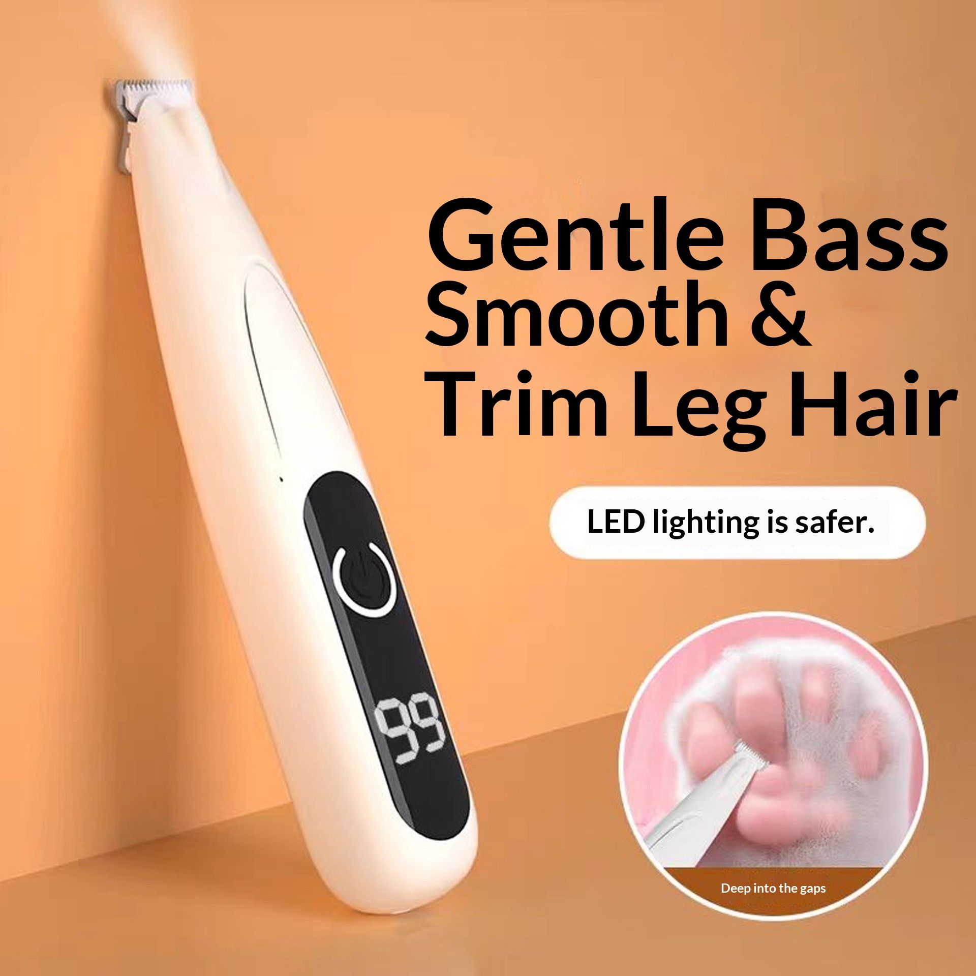 Pet Micro Precision Trimmer, Multifunctional Pet Hair Clippers for Grooming with LED Light, Low Noise Waterproof Rechargeable Pet Paw Trimmer for Pet — image 2