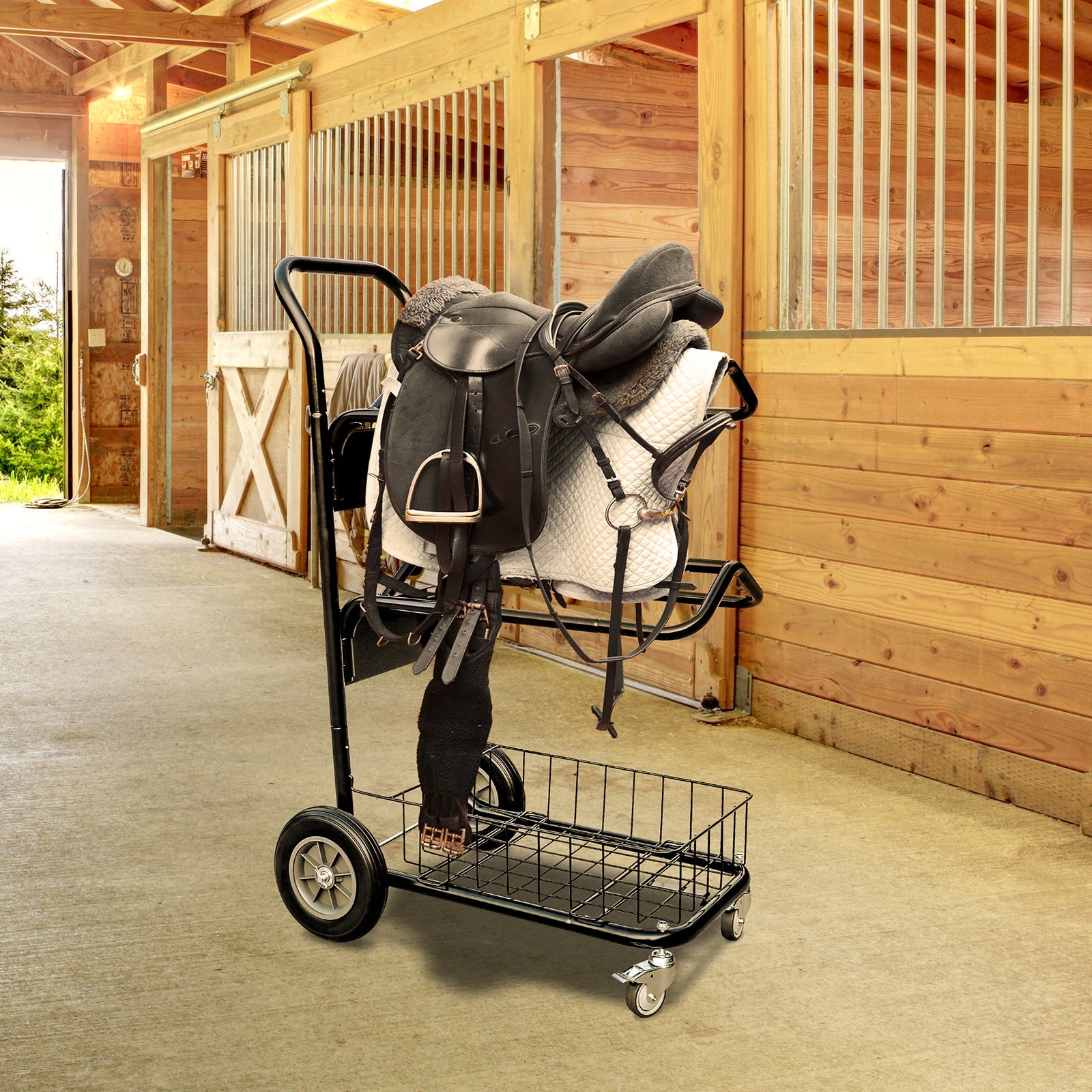 Samland Heavy Duty Two Tier Wheeled Saddle Rack โ image 5