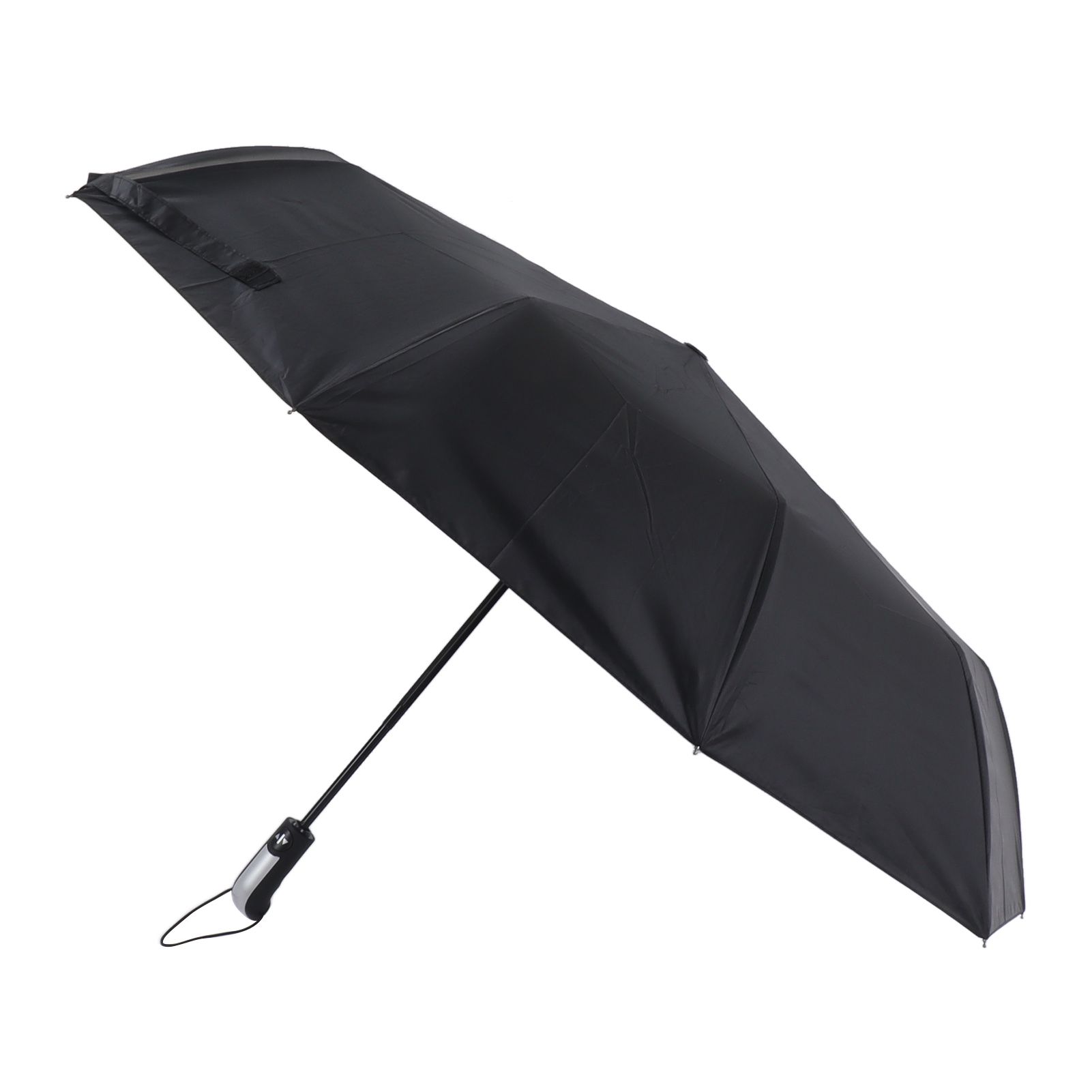 Automatic Umbrella Windproof Comfortable Grip Portable Folding Umbrella for Rain and Sun Black โ image 6