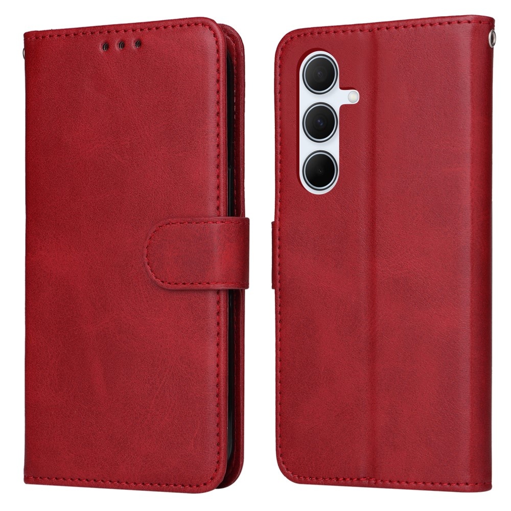 PU Leather Wallet Case Compatible with Samsung A56 5G - More Colors Available Red — image 2