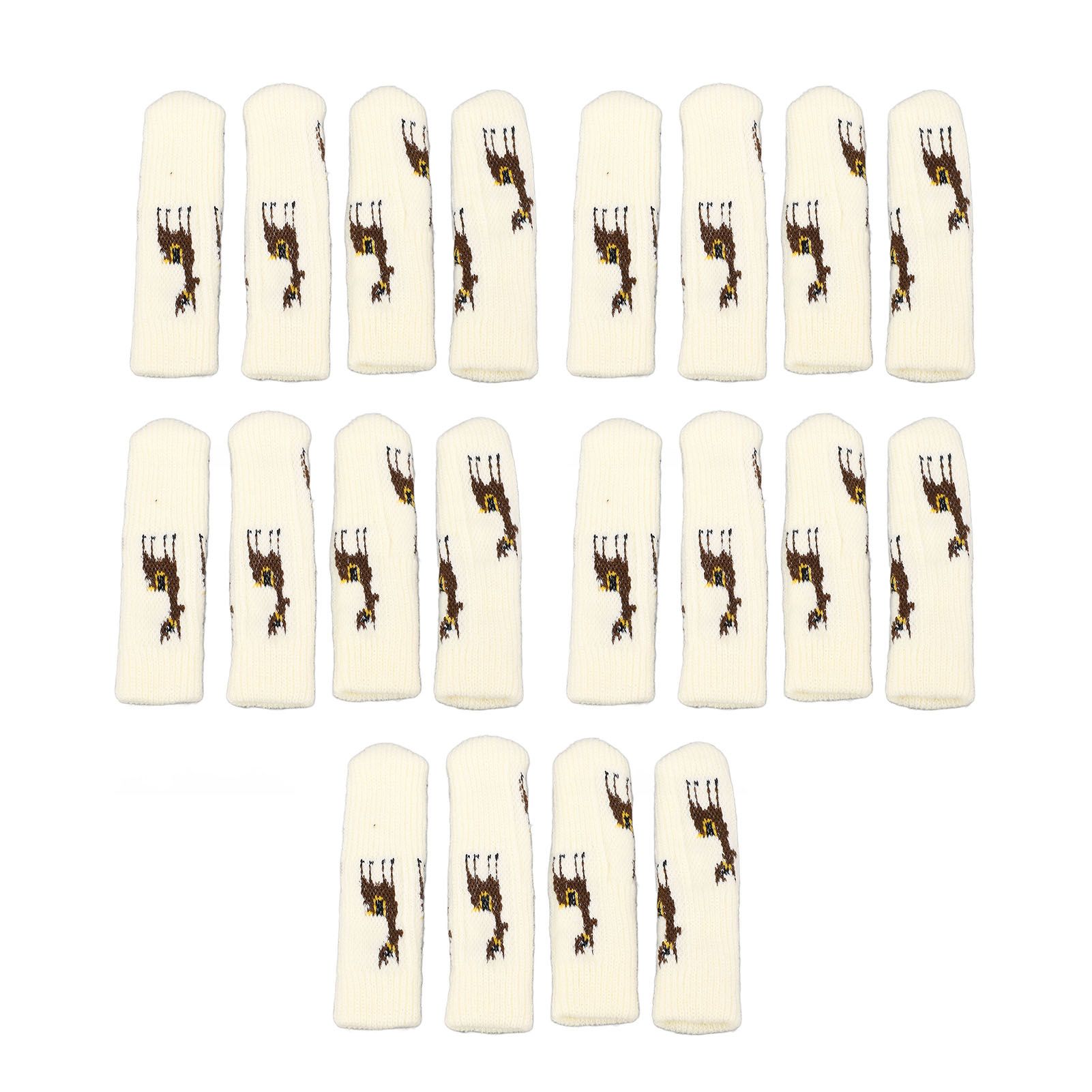 20Pcs Chair Leg Floor Protectors Furniture Socks Knitting Double Thickening Elastic Chair Leg Protectors Fits All Leg Shapes โ image 4