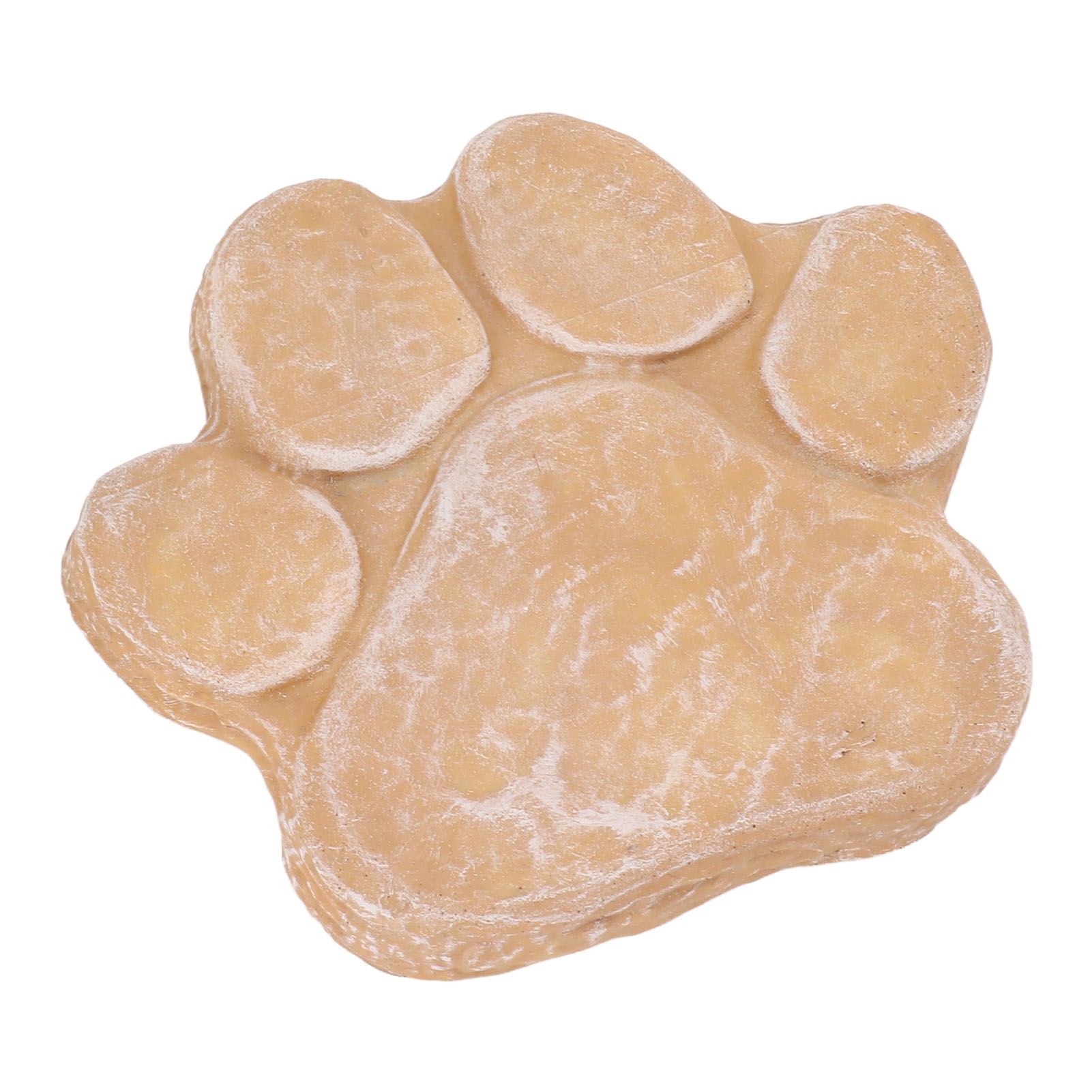 Dog Pawprint Memorial Stone DIY Lettering Dog Grave Marker Pet Monument for Outdoor Lawn Patio Sandy Yellow — image 4