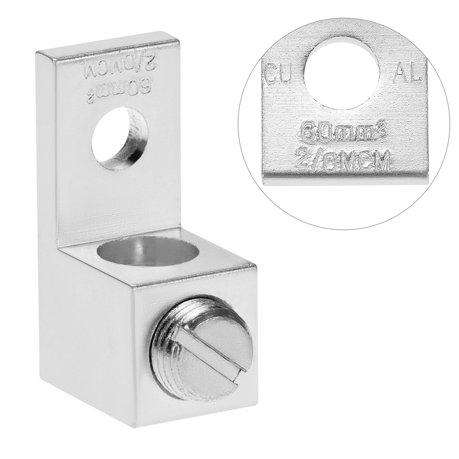 Aluminum Alloy Mechanical Lugs, 25Pcs High-Strength Terminal Mechanical Lug, Screw Size 5/16-24, Compatible with 14 AWG - 2/0 AWG Conductors — image 4
