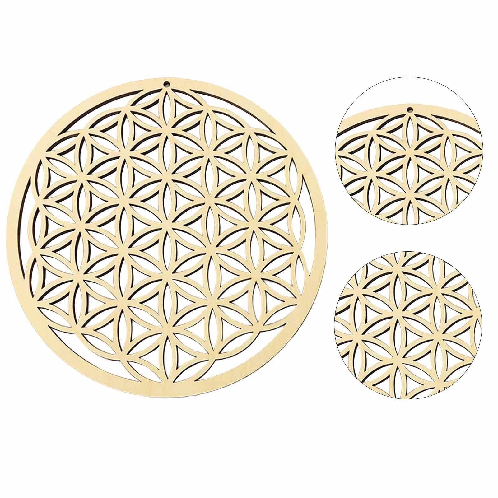 Flower of Life, Flower of Life Wall Hanging Decor, Sacred Geometry Wood Wall Art, Spiritual Home Decor for Yoga/Meditation