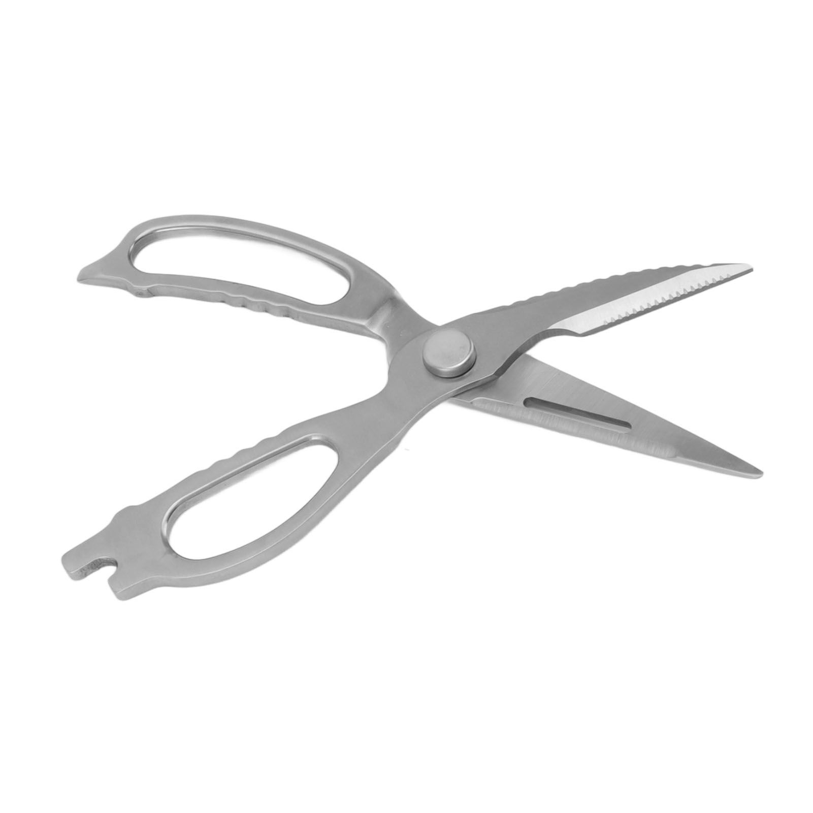 Stainless Steel Kitchen Scissors with Magnetic Scissors Sleeves Detachable Sharpness Heavy Duty Scissors for Barbecue — image 4