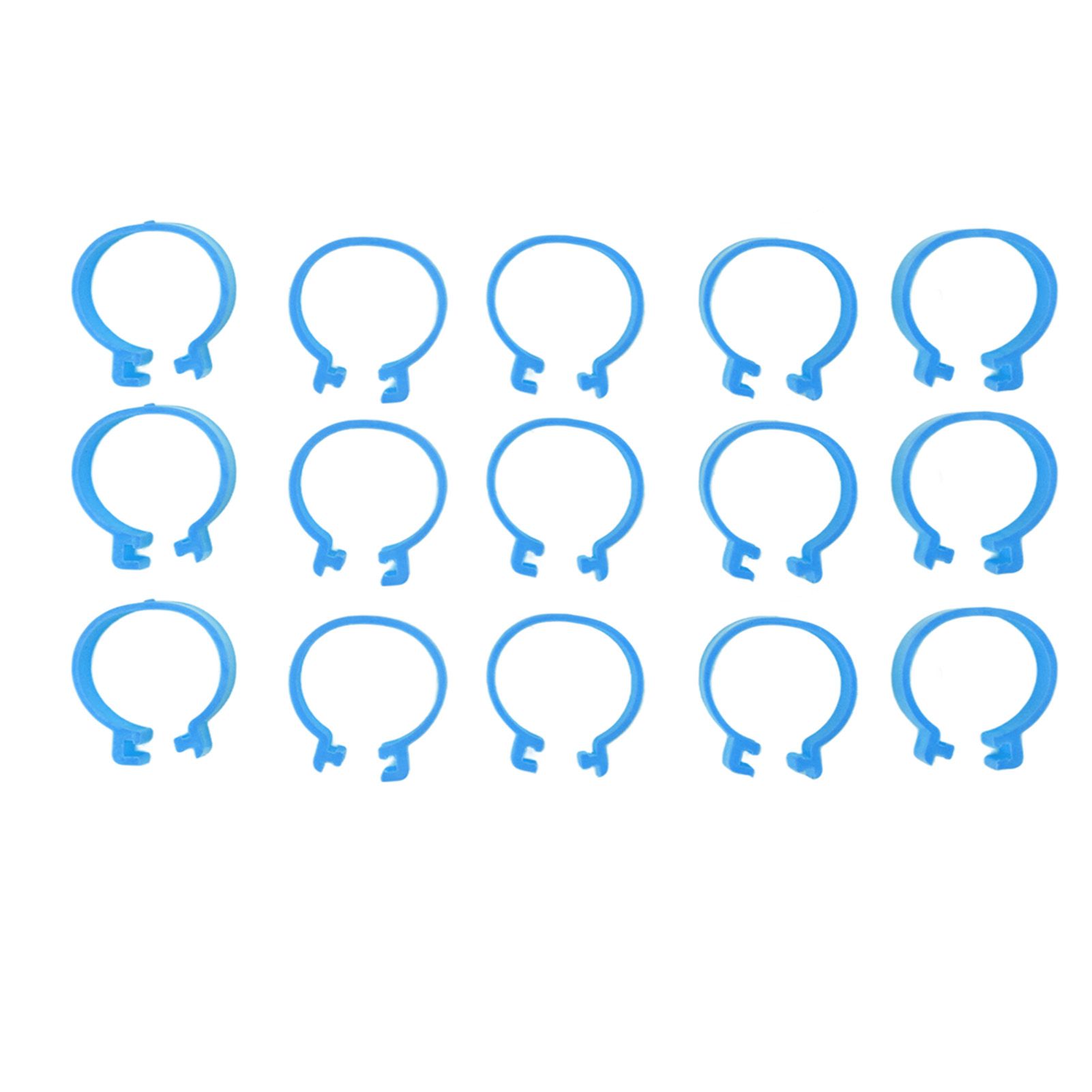 100Pcs Poultry Foot Ring Chicken Bird Duck Identification Leg Bands Open Type Buckle Chicken Ankle Rings Blue 20mm โ image 4