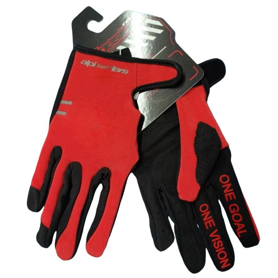 Lohas Fox Bicycle Gloves Nylon Long Finger 24a red