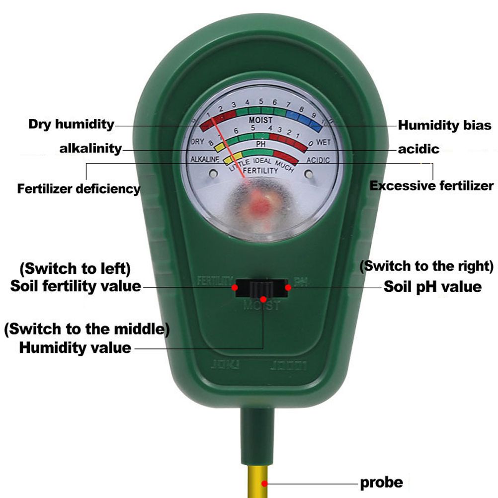 3 in 1 Soil Moisture Sunlight PH Tester Gardening Tool Kits for Plant Care Soil Meter for Garden Lawn Farm Indoor Outdoor — image 6