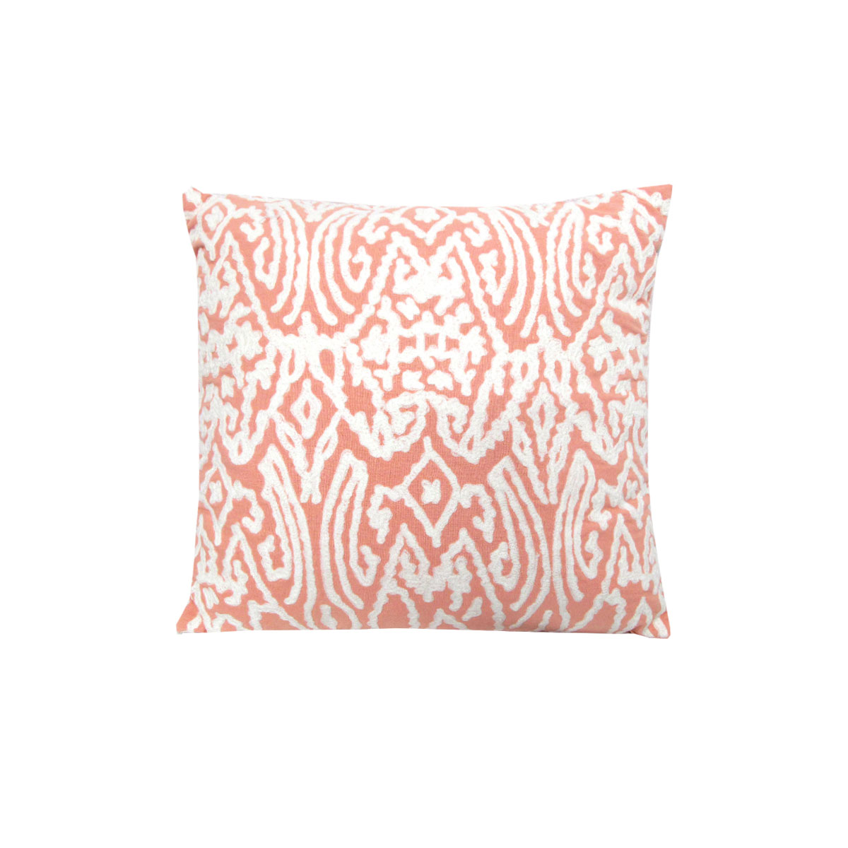 J.Elliot Home Grace Coral Applique Filled Cushion 43 × 43 cm