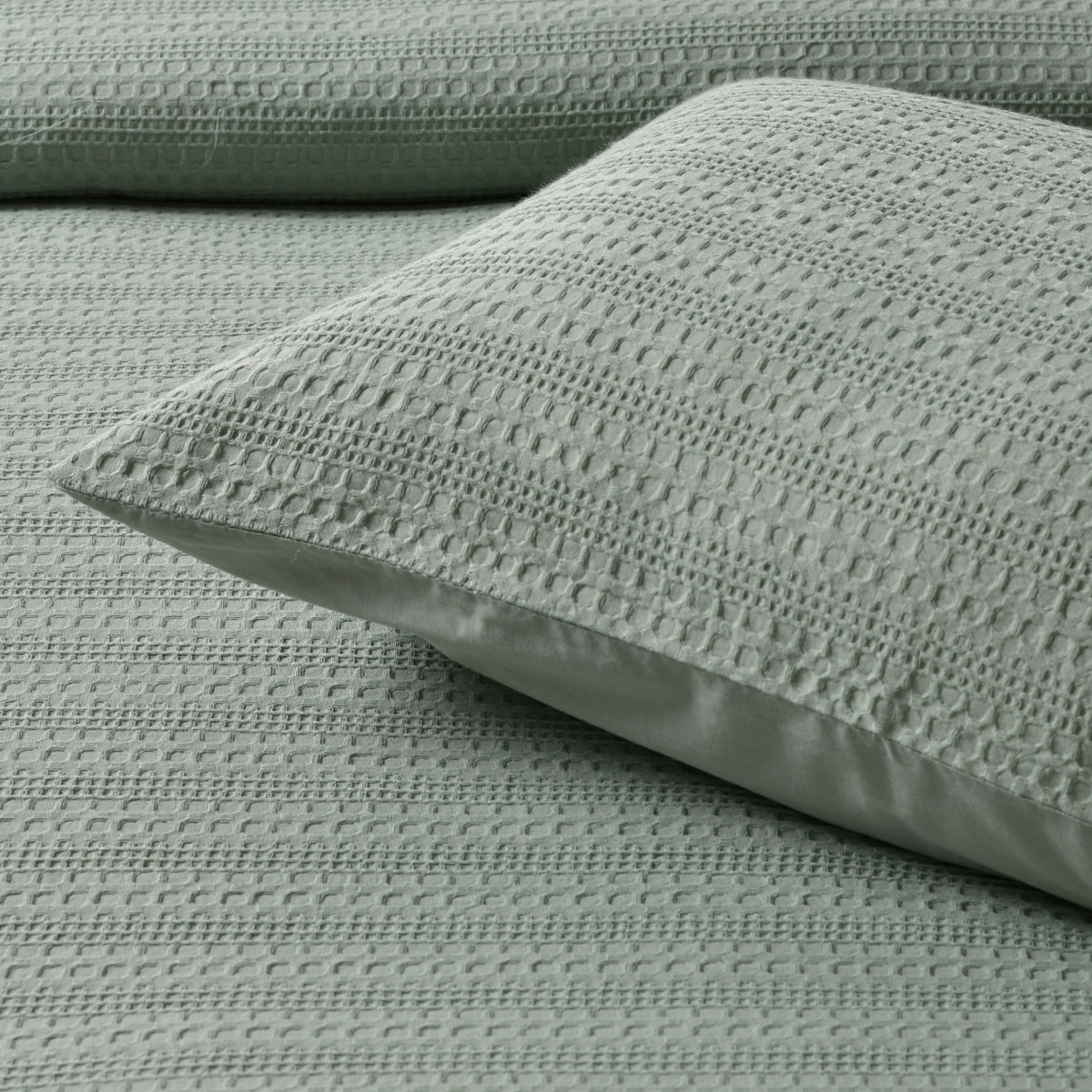 Bianca Kahlani Sage Waffle Quilt Cover Set Queen — image 4
