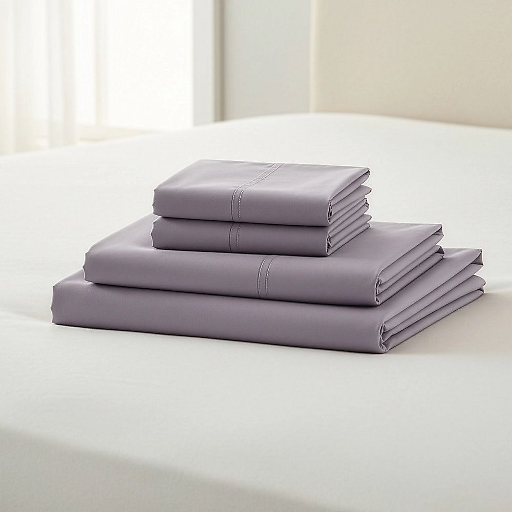 King Bed Sheet Set – 1800 Series Microfiber, Deep Pocket, Soft & Breathable, Grey — image 2