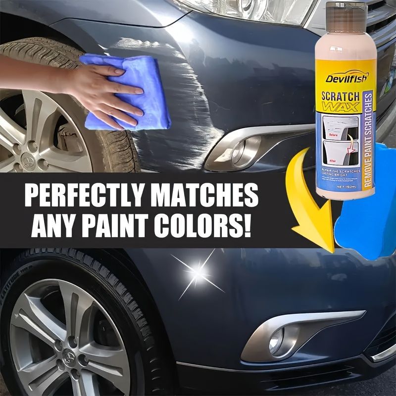 Car Scratch Repair Scratch Remover Paste Car Polish Car Wax DIY Car Detailing - Yellow - Size 01 โ image 6