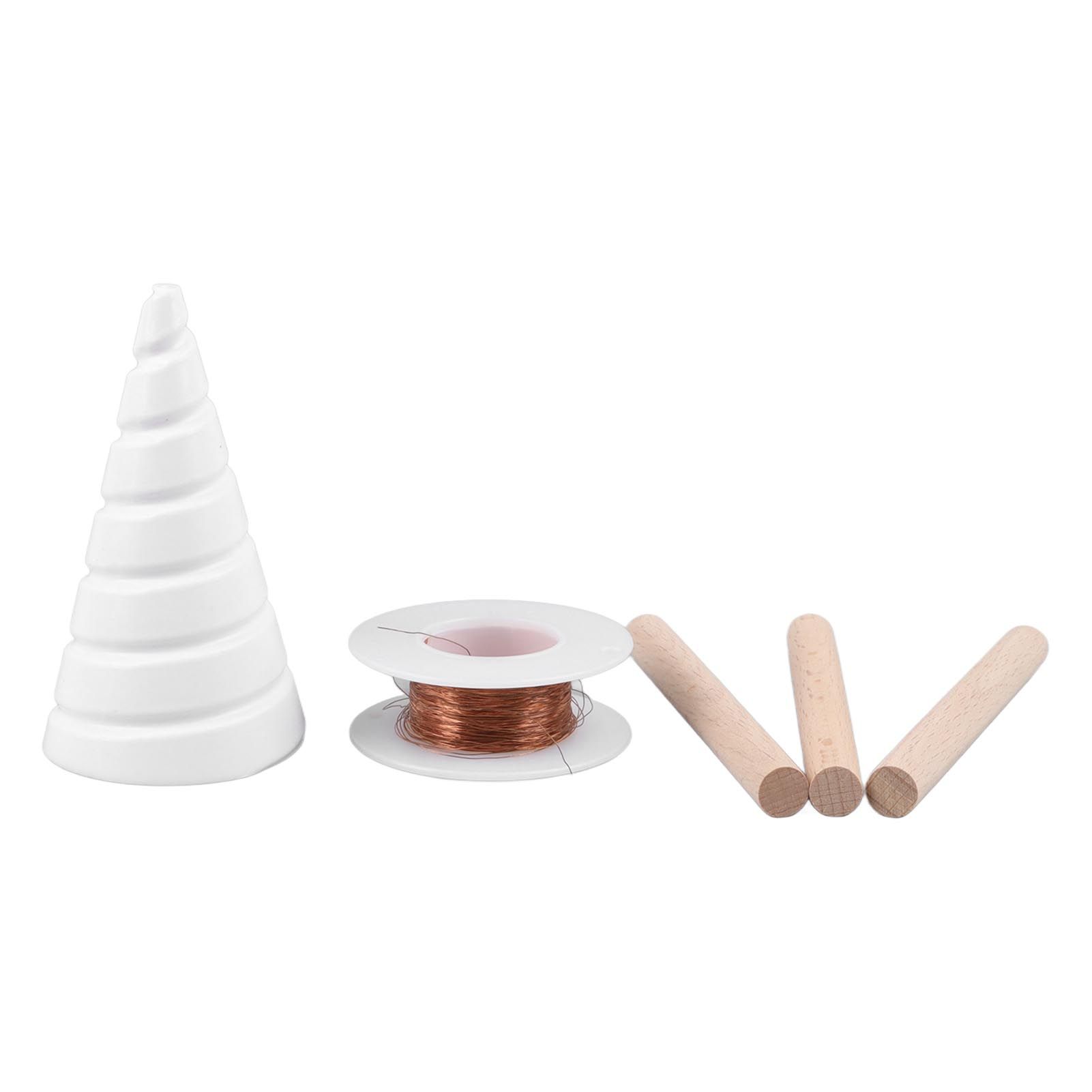 Electro Culture Gardening Copper Wire Stakes Fibonacci Coil Winding Jig for Electroculture Gardening Growing Garden Plants Vegetables — image 2