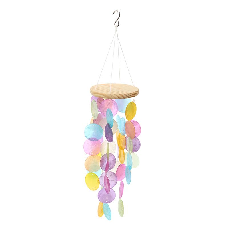 Creative Ins Fresh Shell Wind Chime Decorative Mirror Shell Simple Countryside Living Room Study Balcony Decorative Pendant