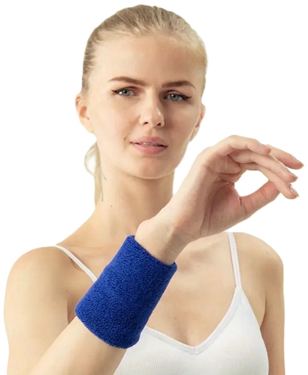 Wristband | Sweatband | Sweatbands | Wrist | Sports band | 1 piece | Blue — image 3