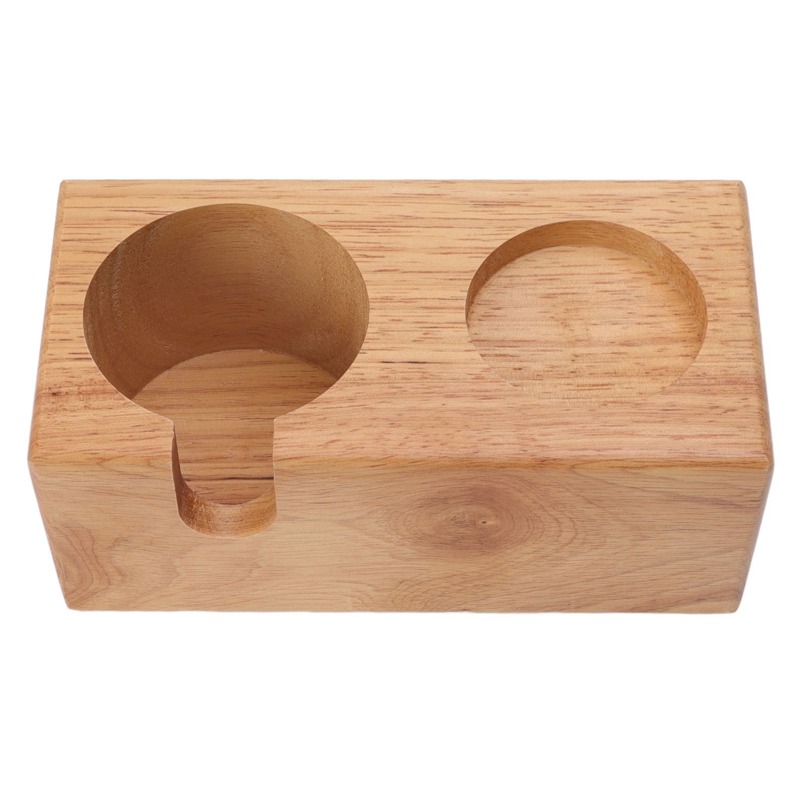 Wooden Coffee Protafilter Stand Holder Coffee Tamper Holder Stand Tamping Station Burlywood โ image 5