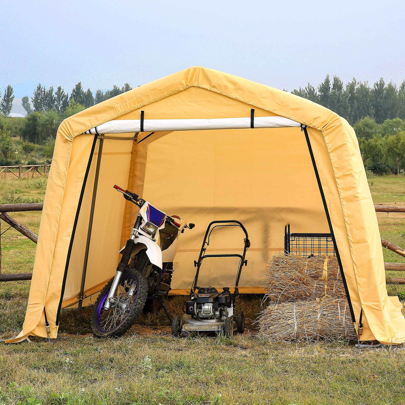 Samland Replacement Cover Kit for Portable Carport Garage Shed Storage in Size 10X10FT โ image 2