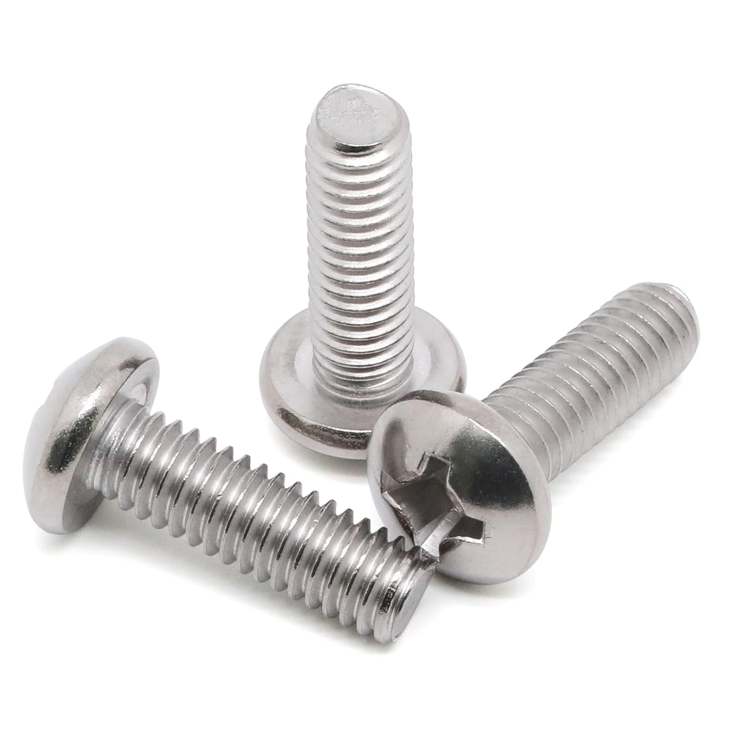 8-32 × 1/2" (1/4" to 3" Available) Pan Head Machine Screws, Full Thread, 304 Stainless Steel 18-8, Pack of 100 — image 6