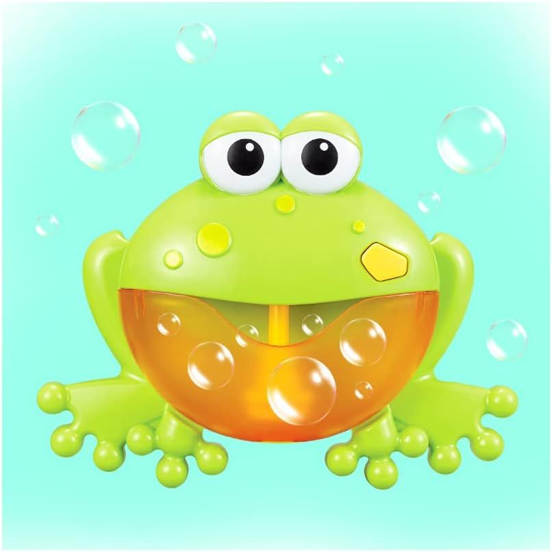 Musical Frog Baby Bath Toy Bubble Machine Bathtub Maker for Bath Music Surround Sweet music, surrounded by a lot of bubbles — image 2