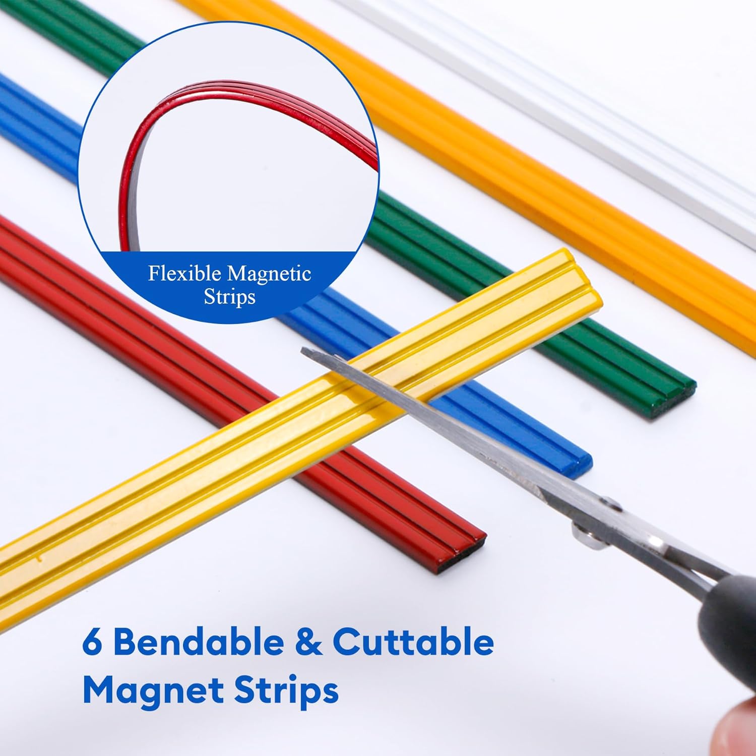 Knitting Pattern Holder with 6 Color Replacement Magnets 1 Magnifying Ruler,Cross Stitch Supplies and Accessories for Crafts Work, 12" L x 8.4" W — image 5