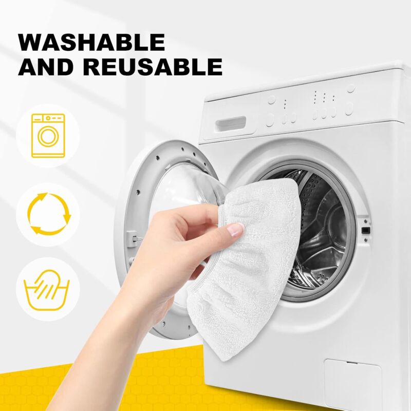 8 pcs Microfiber Cloths For Kärcher, Hand Nozzle Cloths Accessory For Steam Cleaners Sc 1, 2, 3, 4, 5 — image 3