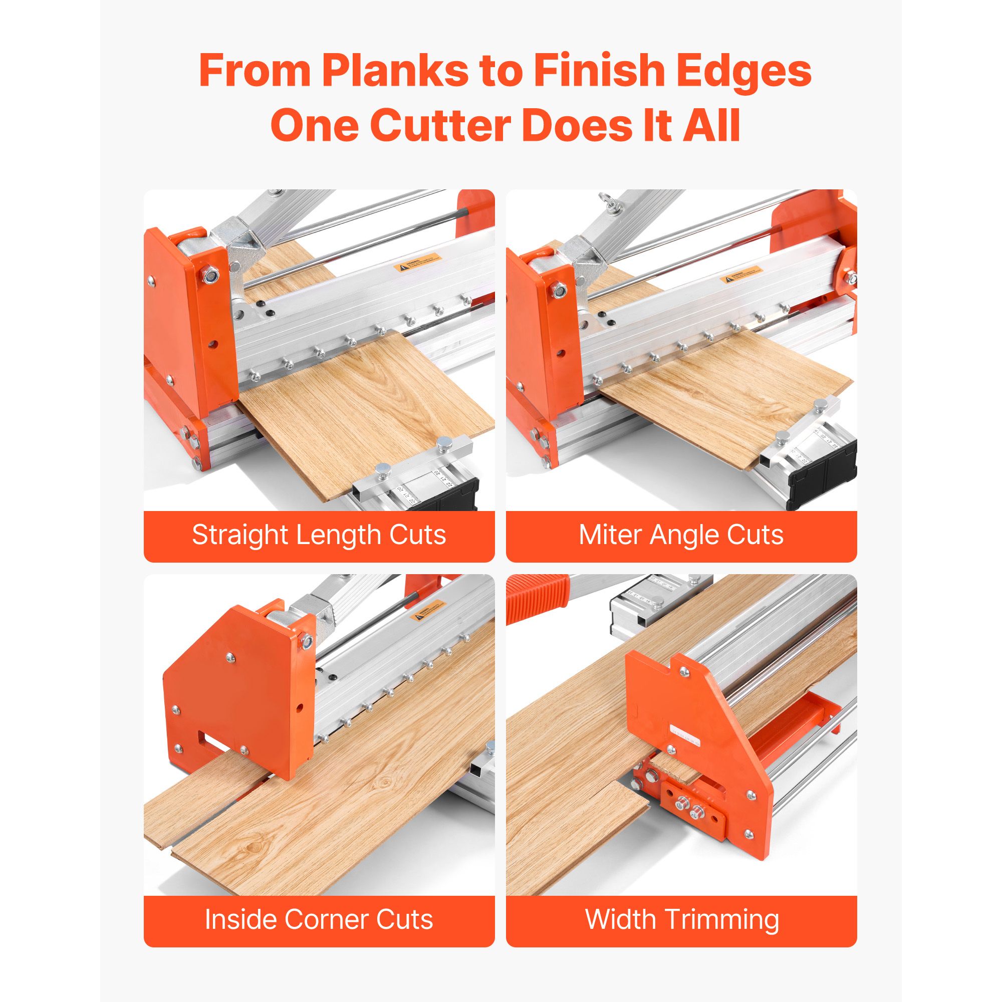 304.8mm Vinyl Floor Cutter, 12mm Thick Laminate Flooring Cutter with Upgraded Labor-Saving Aluminum-Alloy Lever, Telescoping Support Plate, Cuts Certain โ image 5