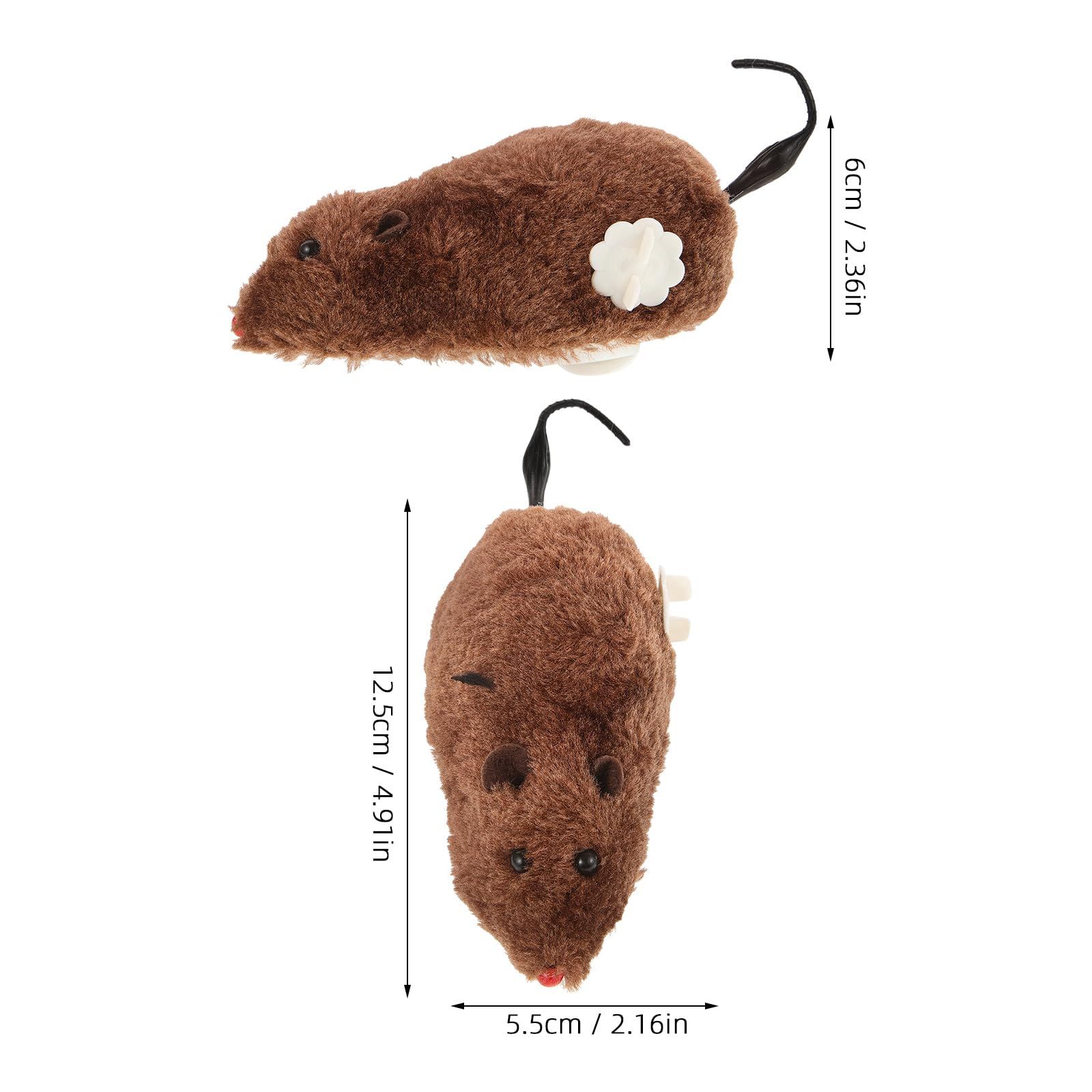 1PCS Halloween Wind- Up Toys Running Plush Mice Wind Up Mouse Toy Windup Rats Toys Mini Jumping Rat Clockwork Toys โ image 3