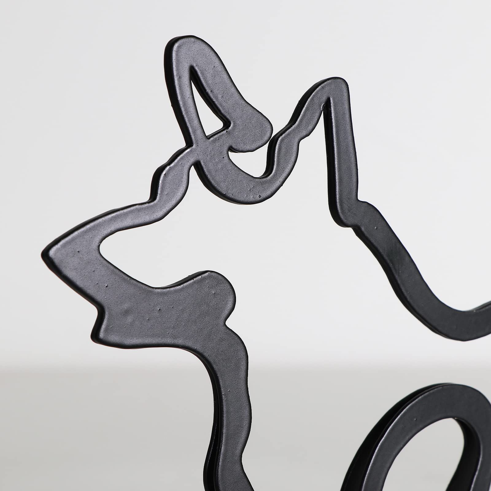Metal Dog Minimalist Art Wall Sculpture, Minimalist Abstract Dog Line Wall Art, Modern Minimalist Home Decoration Minimalis — image 3