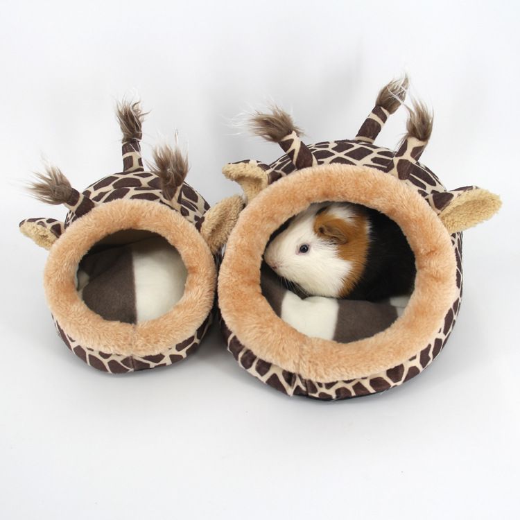 Pet Bed (Plush/PP Cotton) Size: 230mm Color: Green for Rabbits/Guinea Pigs (1pc) โ image 3