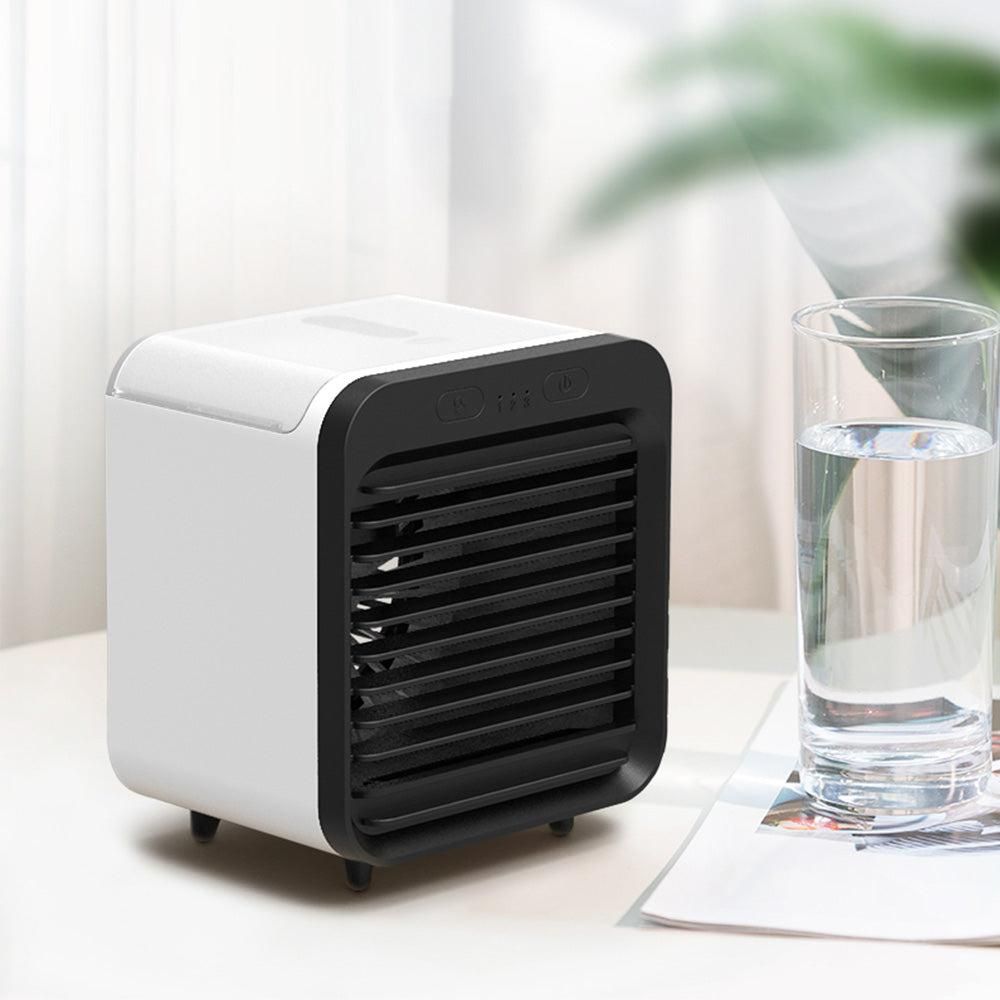Portable Air Conditioner Fan 3 Speeds Cooling Humidifier Fan for Room Desk Bedroom Office White — image 4