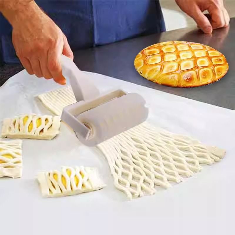 Baking Tools Lattice Roller Cutter Biscuit and Pizza Crust Processing Molds Plastic — image 3
