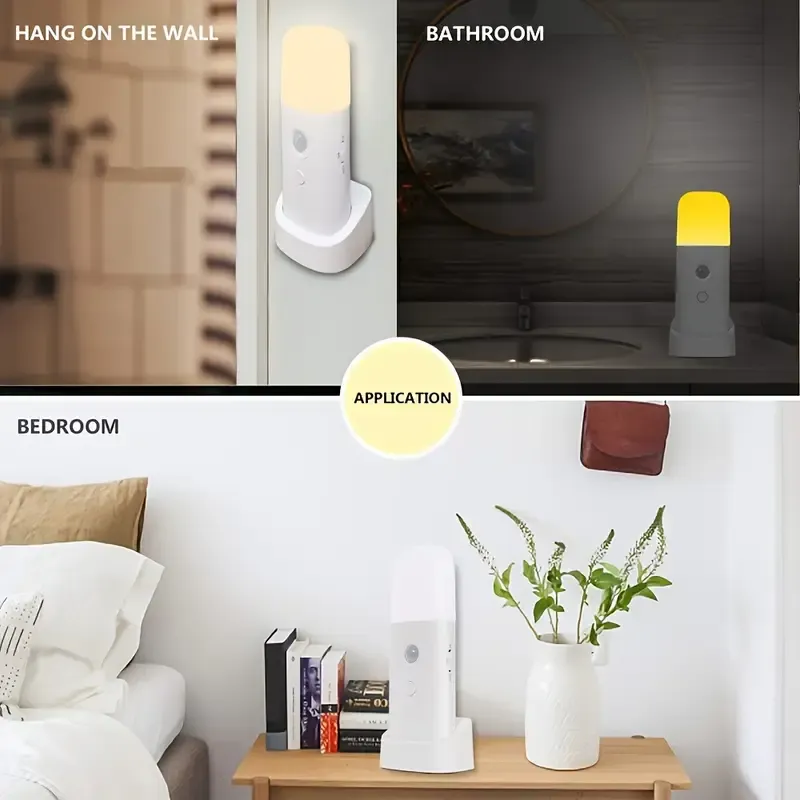 Smart Motion Sensor Night Light, 2000mAh Large Capacity Battery, 5-Level Dimming, Auto-On When Getting Up at Night, Energy-Saving & Worry-Free. Cool โ image 5