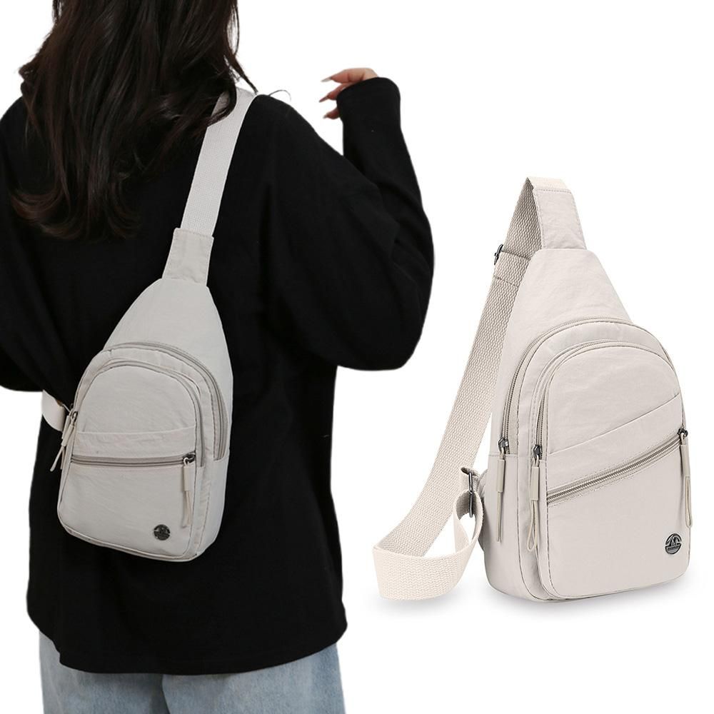 Sling Bag for Women Sling Backpack Chest Daypack Crossbody Bag - White