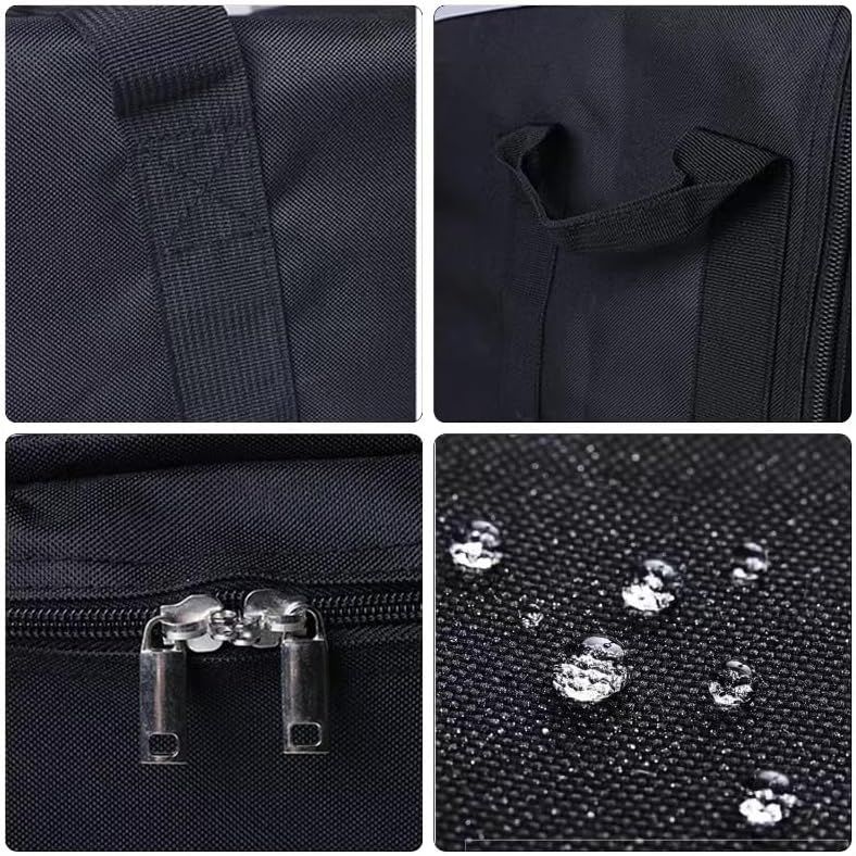 Foldable Heavy Duty Travel Duffle Bag, Sports Storage Bag for Camping, Hiking, Gym Equipment and Team Travel, Black, 70.1 x 30 x 25.9 cm โ image 3