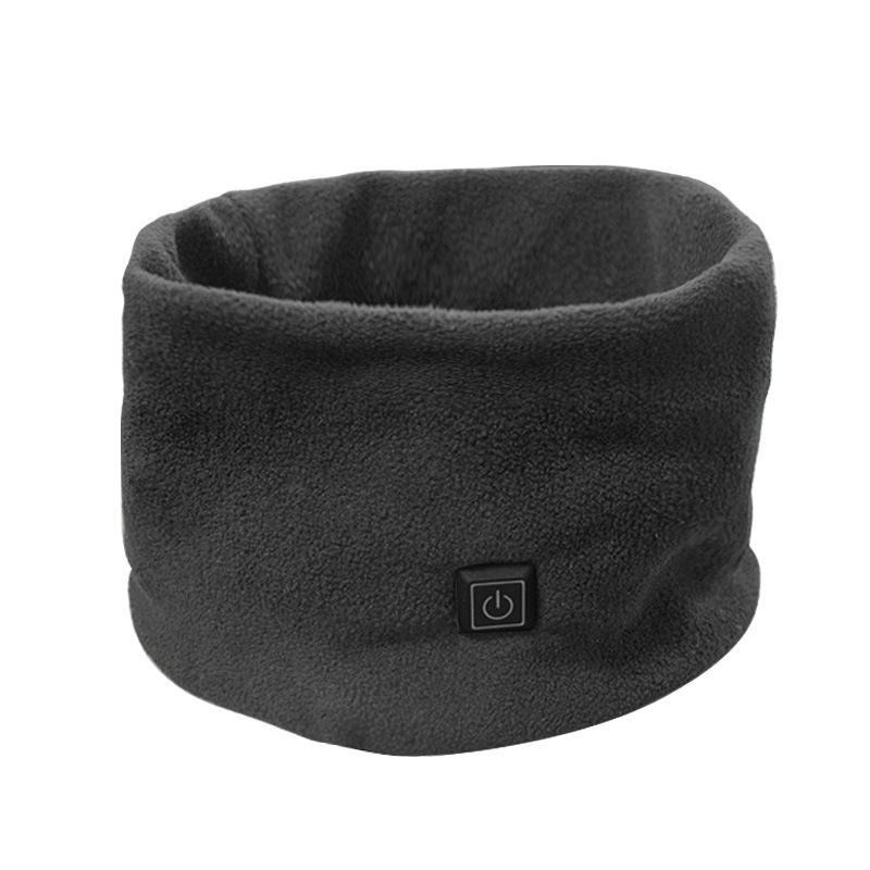 Double-Layer Fleece Neck Warme Neck Warmer - Fleece Neck Gaiter for Winter-Fashion Faux Fur Soft Winter Scarf Washable USB Neck