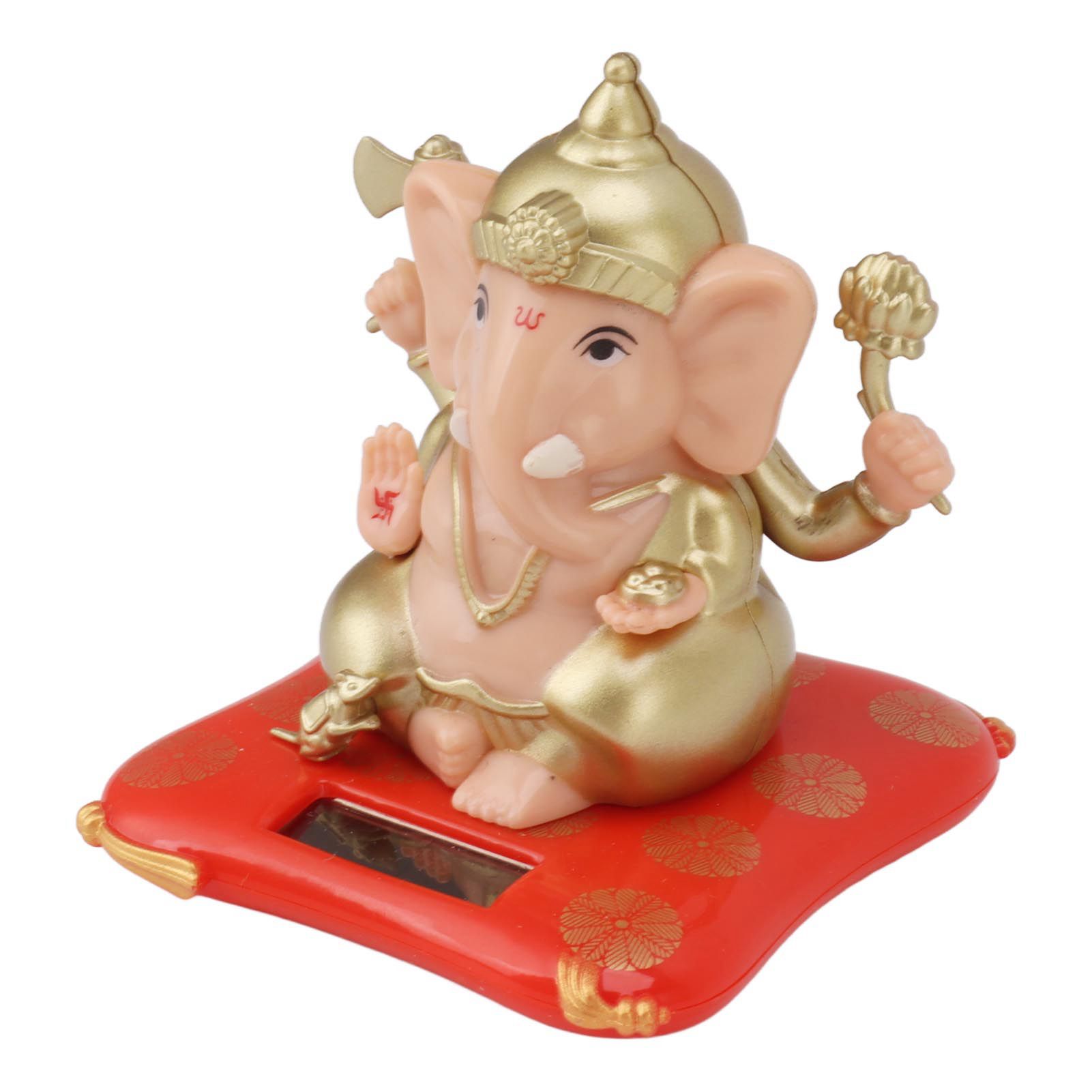 Solar Powered Ganesha Ornament Decoration Ornaments for Home Garden Car Dashboard — image 6