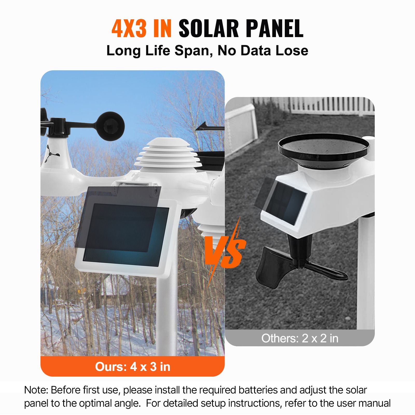 7-in-1 Wi-Fi Weather Station 177.8 mm TFT Display Wireless Outdoor Sensor — image 4