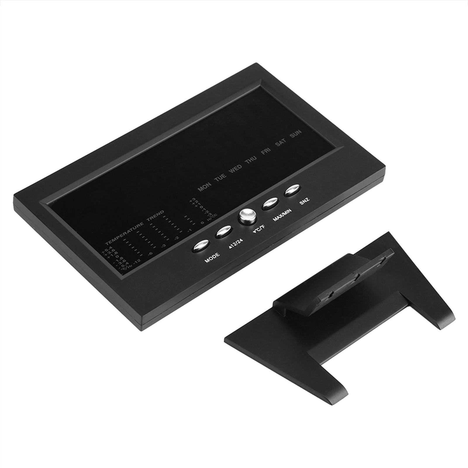 Digital Temperature Humidity Meter Clock Alarm Comfort Level Weather Forecasts Calendar — image 4