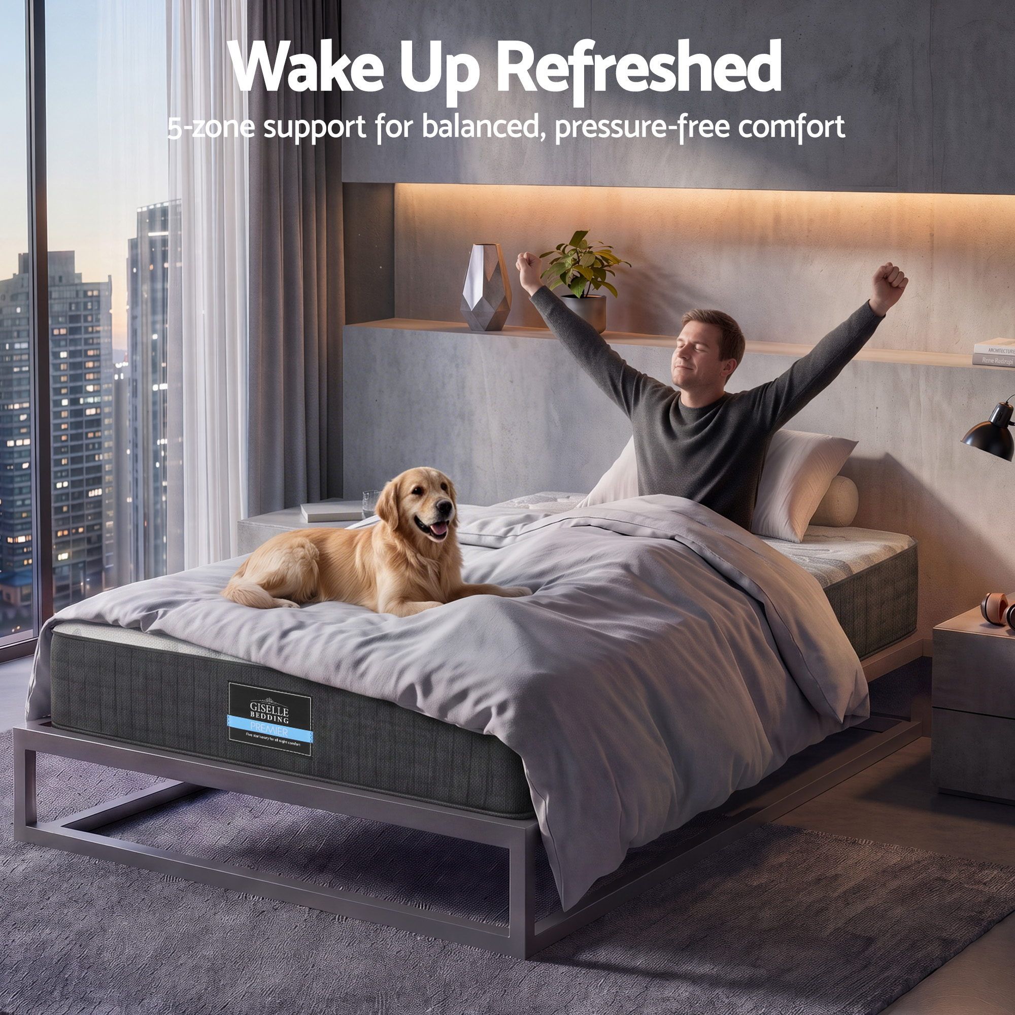Giselle 30cm King Single Mattress with Edge Support and 5-Zone Comfort โ image 5