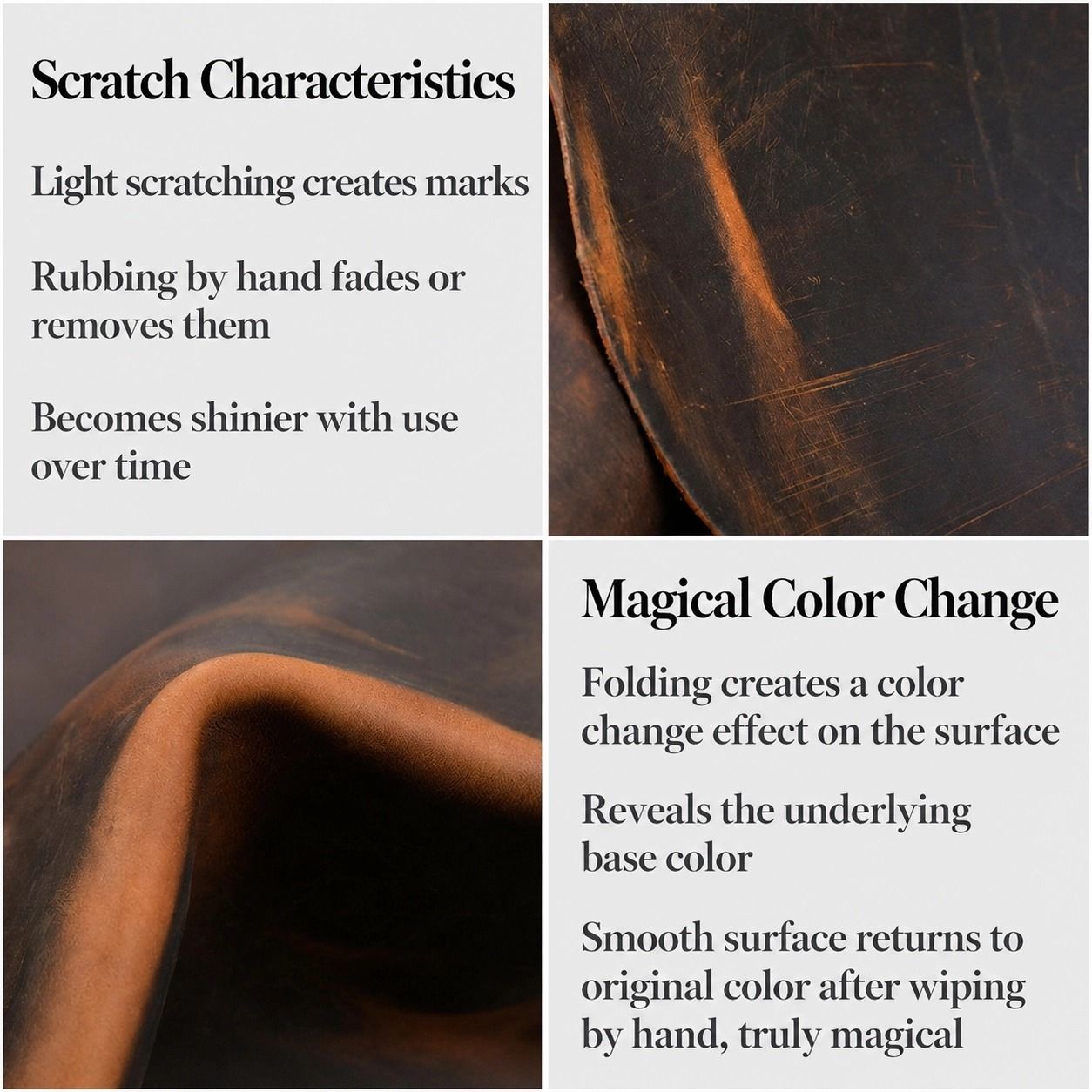 Top-Grain Crazy Horse Leather Handmade Key Pouch, Natural Texture × Vintage Feel, More Stories with Age/Tangcao — image 5