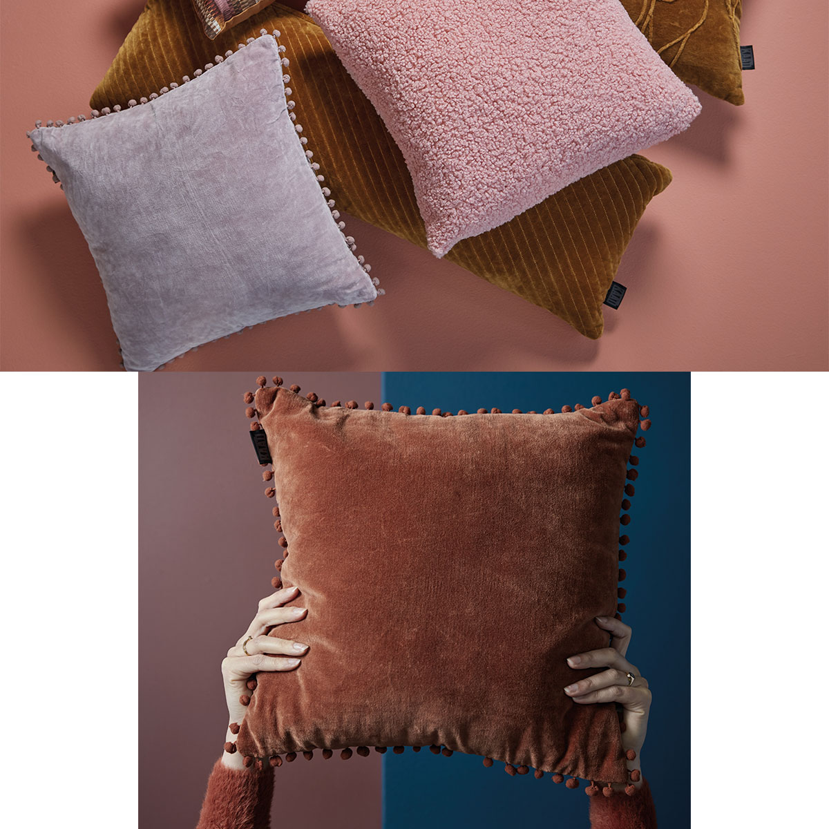 Bedding House Svenja Mauve Filled Square Cushion — image 3