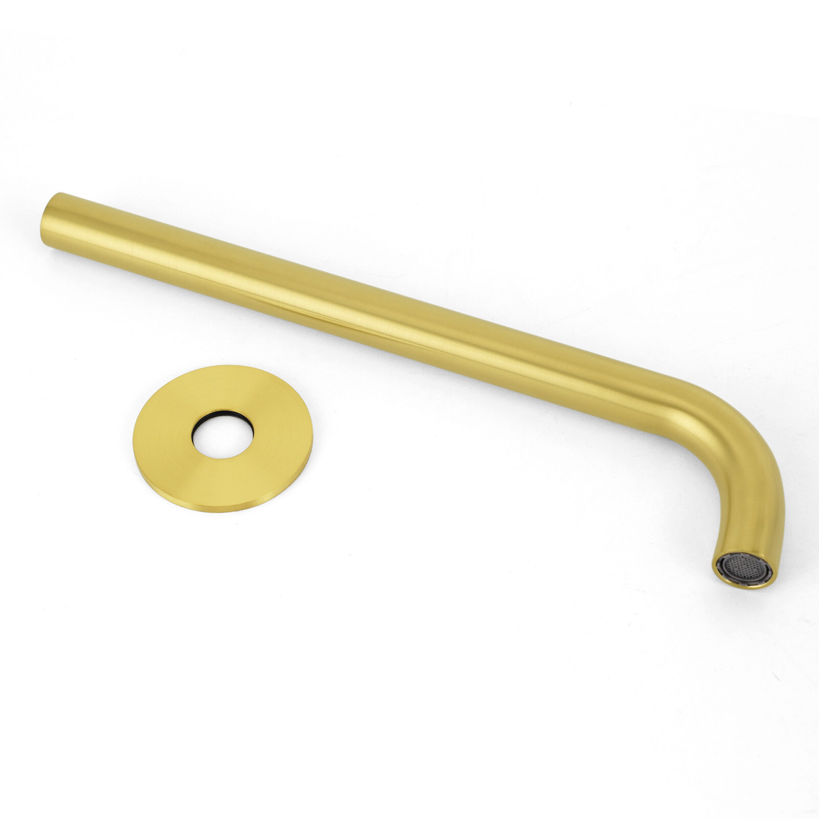 Bathroom 300mm Long Wall Mounted Extention Bath Tub Filler Spout Brushed Gold โ image 6