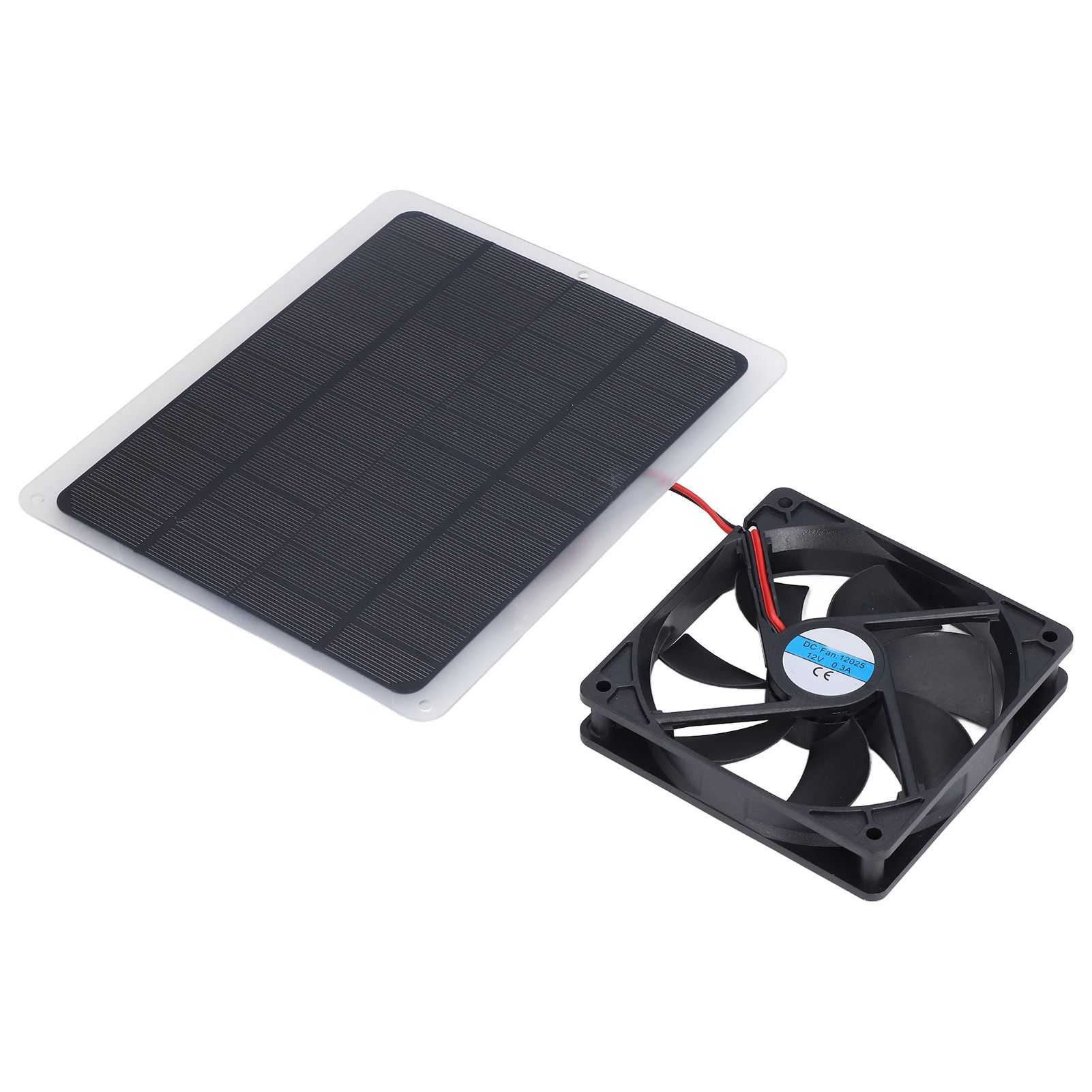 Solar Fan 10W 12V Effective Deodorization Energy Saving Portable USB Solar Exhaust Fan for Pet Houses RV Greenhouses โ image 2